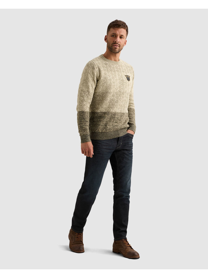 R-neck gradient knit, Bone White 7013 Bild 5