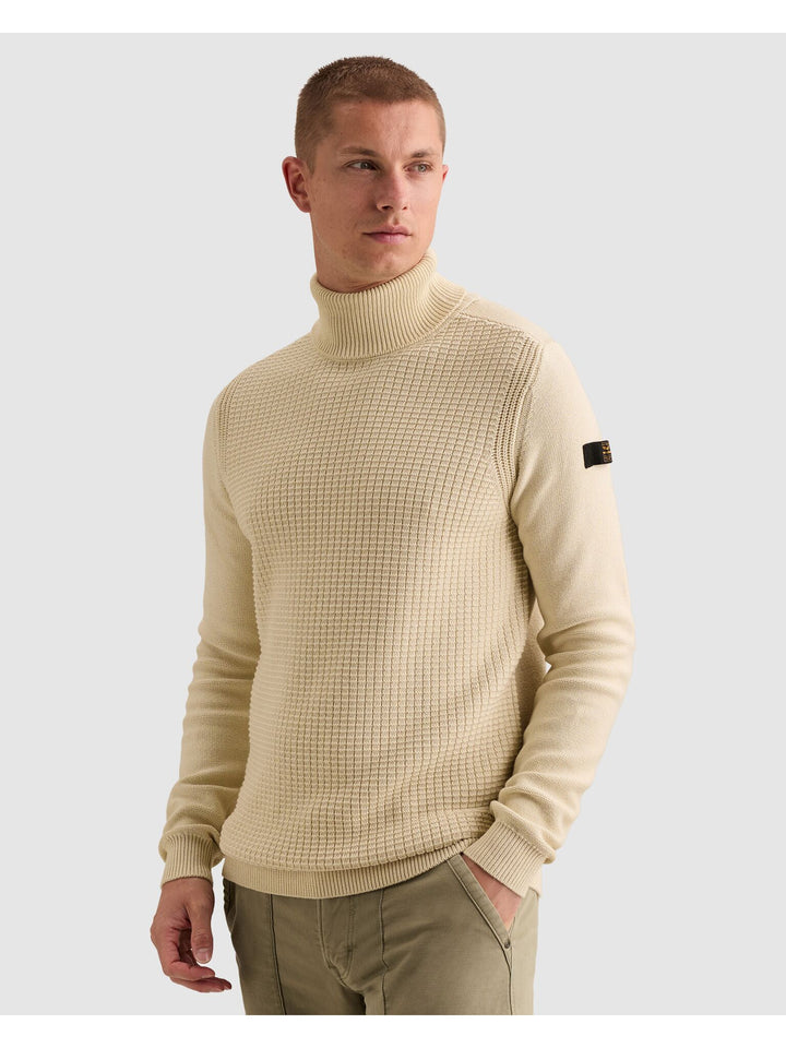 Roll neck cotton blend, Bone White 7013 Bild 3