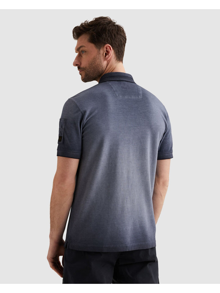 Short sleeve polo cold dye pique, Sargasso Sea 5332 Bild 4