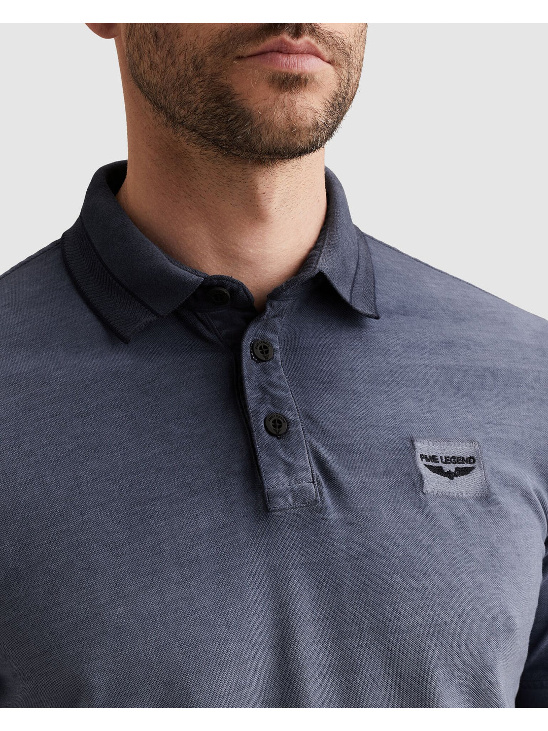 Short sleeve polo cold dye pique, Sargasso Sea 5332 Bild 5