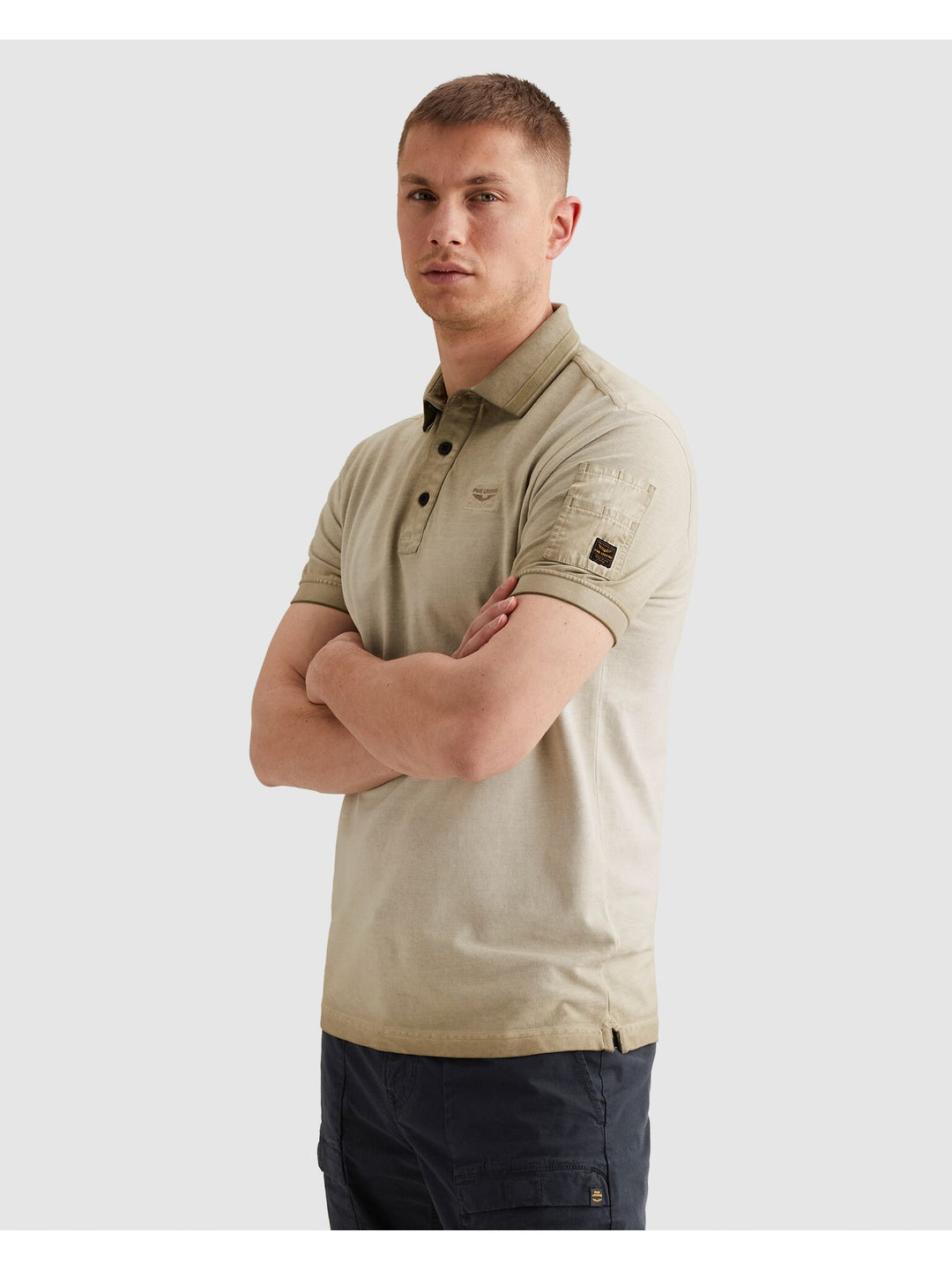 Short sleeve polo cold dye pique, Spray Green 6001 Bild 3
