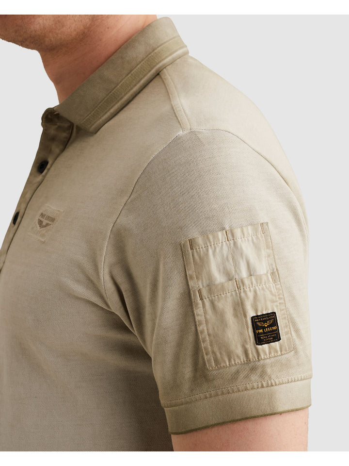 Short sleeve polo cold dye pique, Spray Green 6001 Bild 7