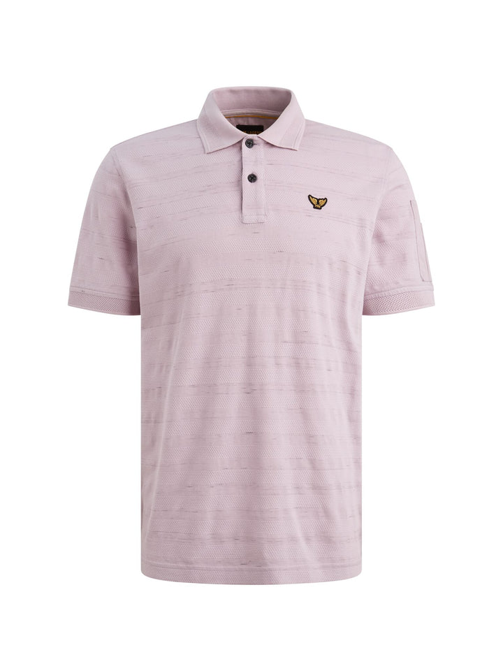 Short sleeve polo injected popcorn, Lavender Frost 4203 Bild 1