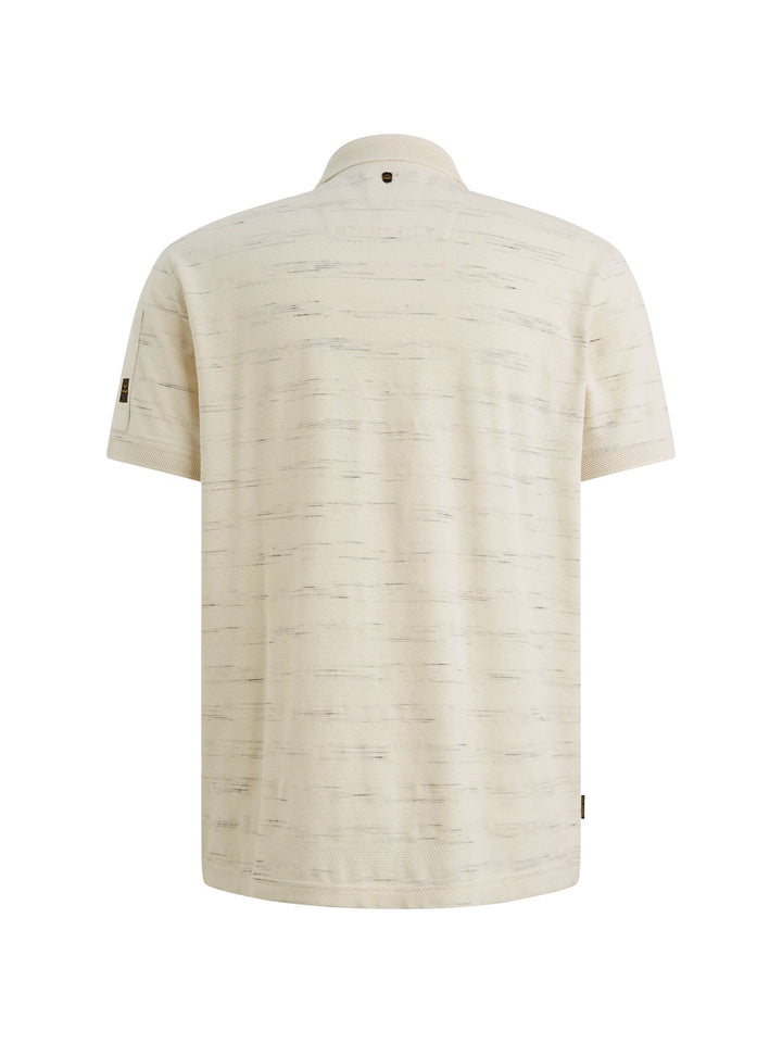 Short sleeve polo injected popcorn, Bone White 7013 Bild 2