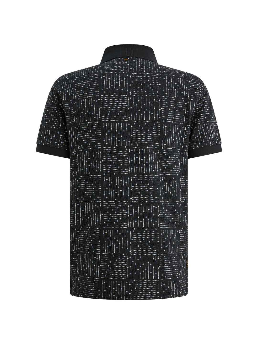 Short sleeve polo printed fine piq, Carbon 5282 Bild 2