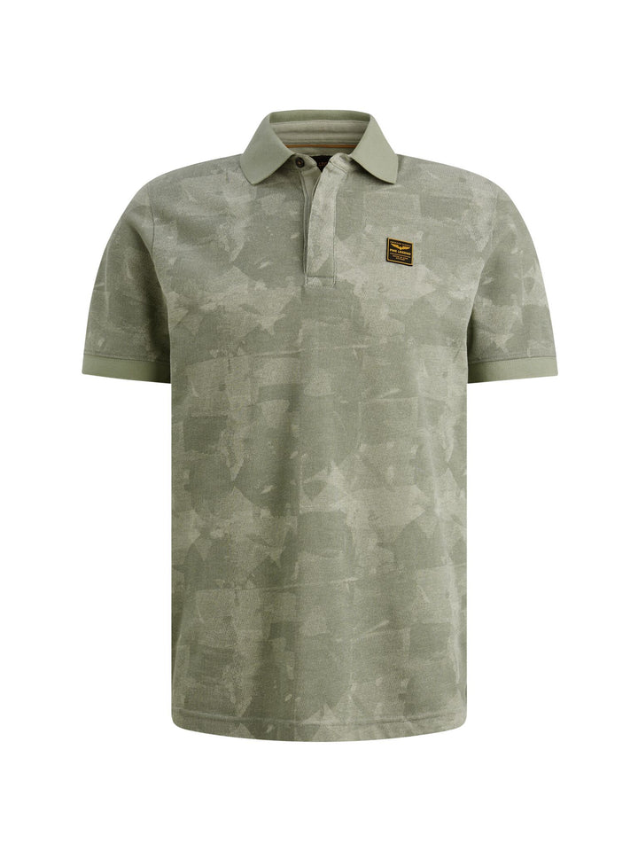 Short sleeve polo printed two tone, Iceberg Green 6123 Bild 1