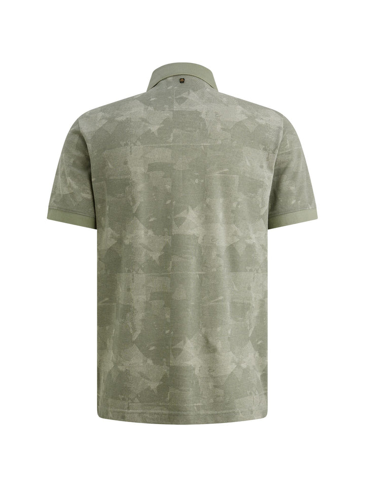 Short sleeve polo printed two tone, Iceberg Green 6123 Bild 2