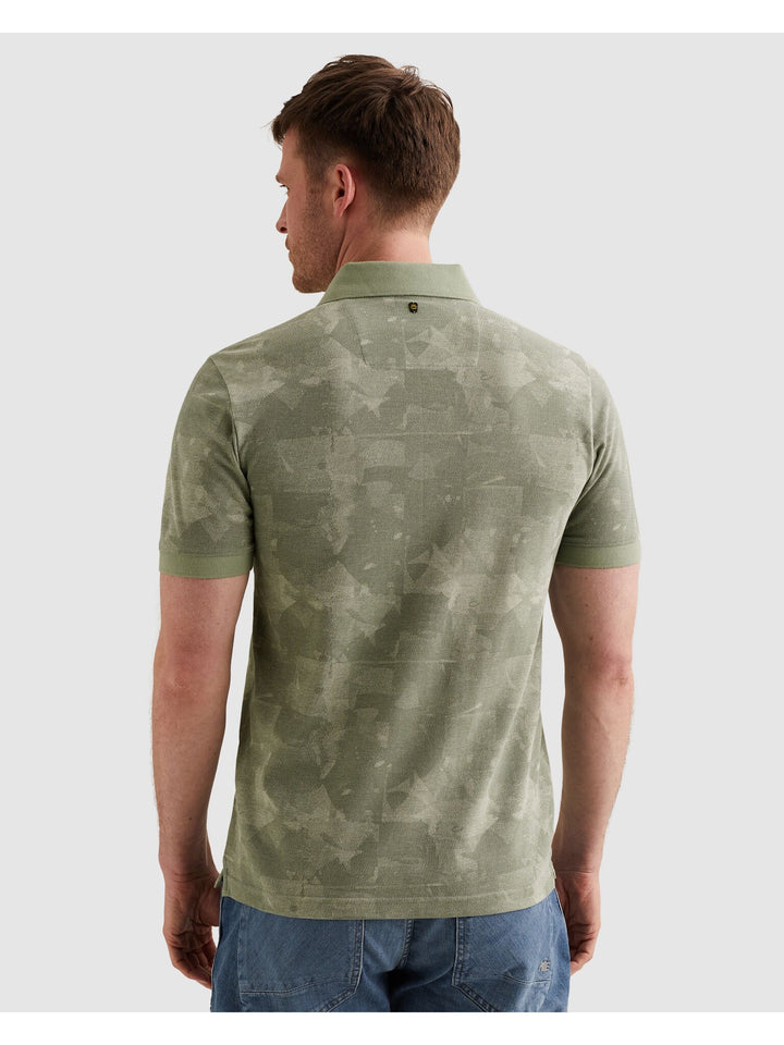 Short sleeve polo printed two tone, Iceberg Green 6123 Bild 4