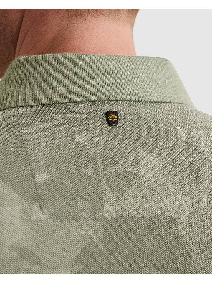 Short sleeve polo printed two tone, Iceberg Green 6123 Bild 6