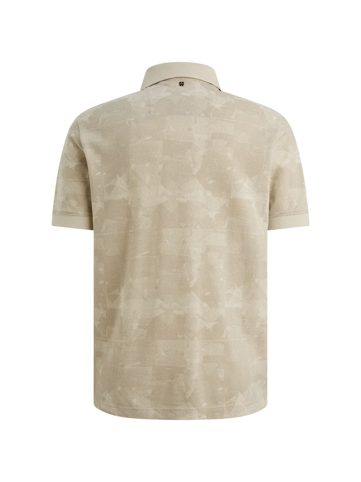 Short sleeve polo printed two tone, Bone White 7013 Bild 2