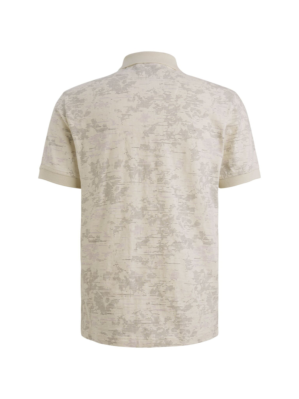 Short sleeve polo slub jersey aop, Bone White 7013 Bild 2