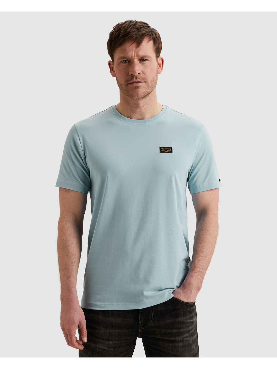 Short sleeve r-neck American Class, Airy Blue 5326 Bild 3