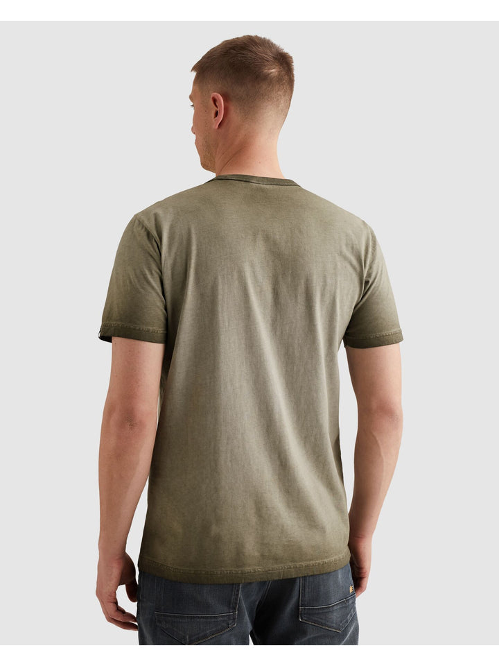 Short sleeve r-neck cold dye artwo, Ivy Green 6415 Bild 4