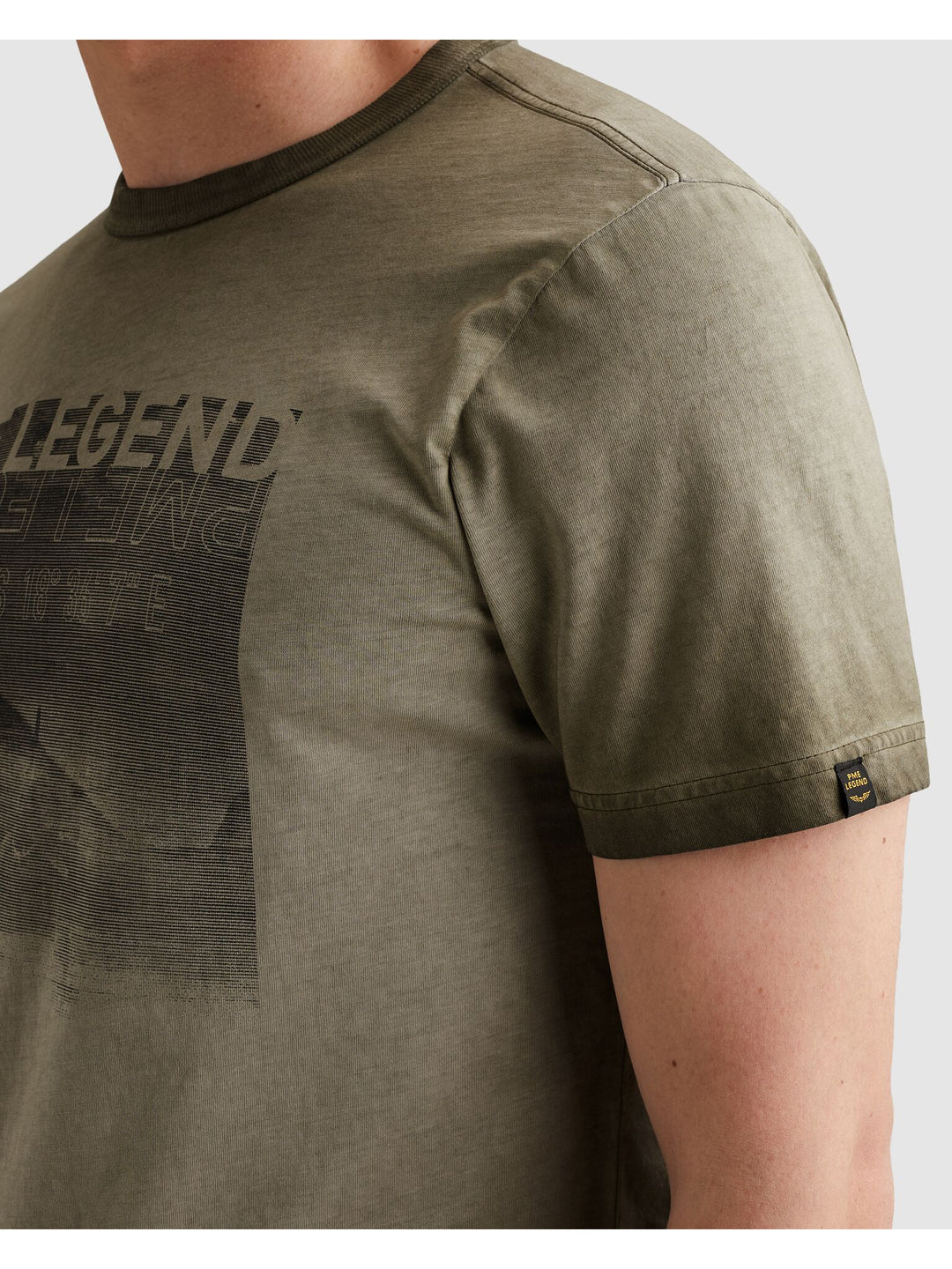 Short sleeve r-neck cold dye artwo, Ivy Green 6415 Bild 6