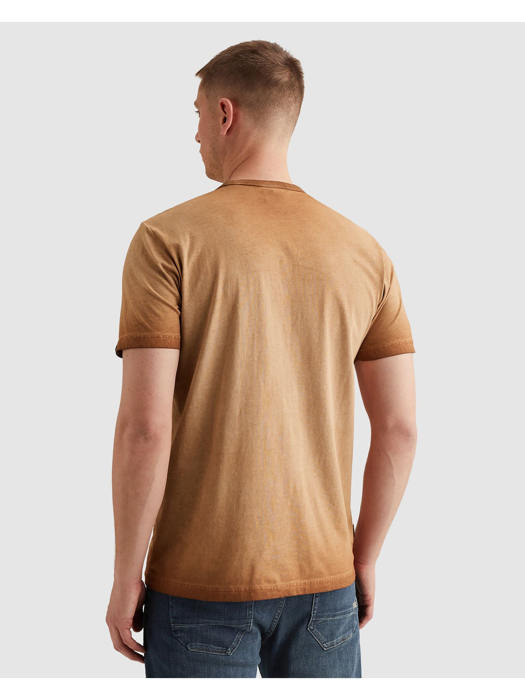 Short sleeve r-neck cold dye artwo, Glazed Ginger 8127 Bild 4