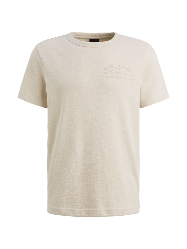 Short sleeve r-neck cotton poly sl, Bone White 7013 Bild 1