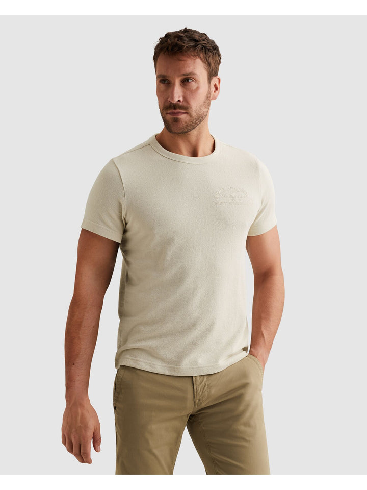 Short sleeve r-neck cotton poly sl, Bone White 7013 Bild 3