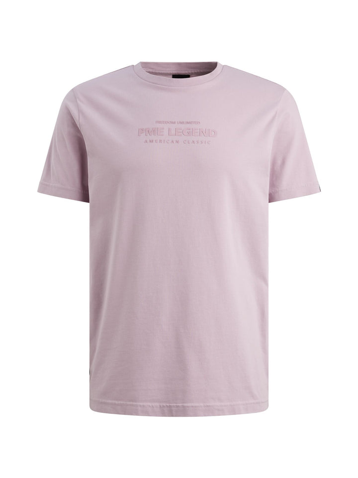 Short sleeve r-neck hd cotton elas, Lavender Frost 4203 Bild 1