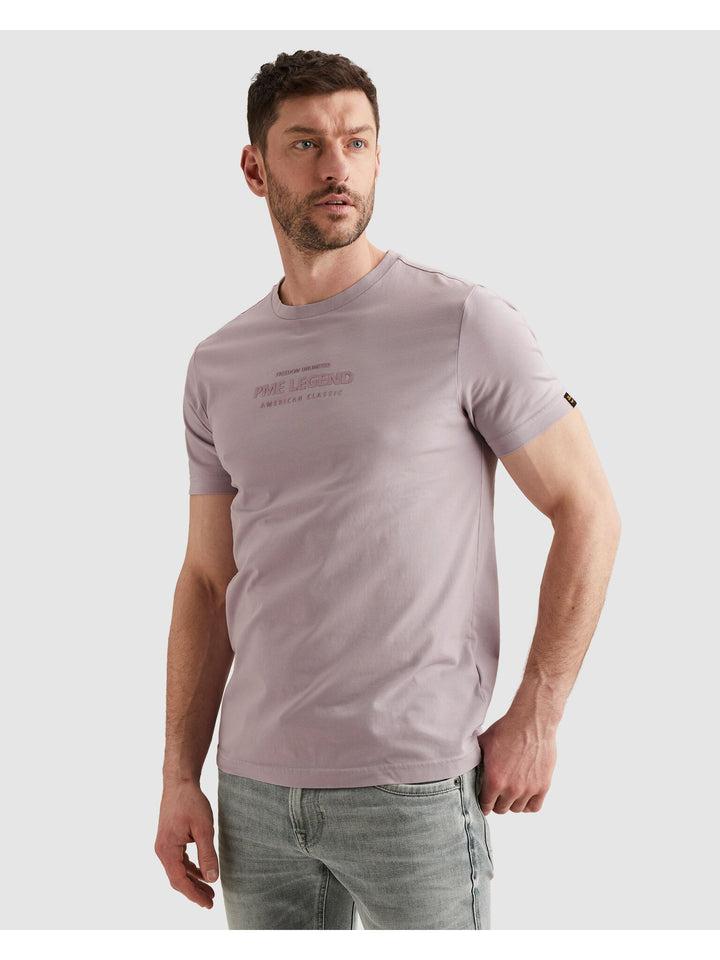 Short sleeve r-neck hd cotton elas, Lavender Frost 4203 Bild 3