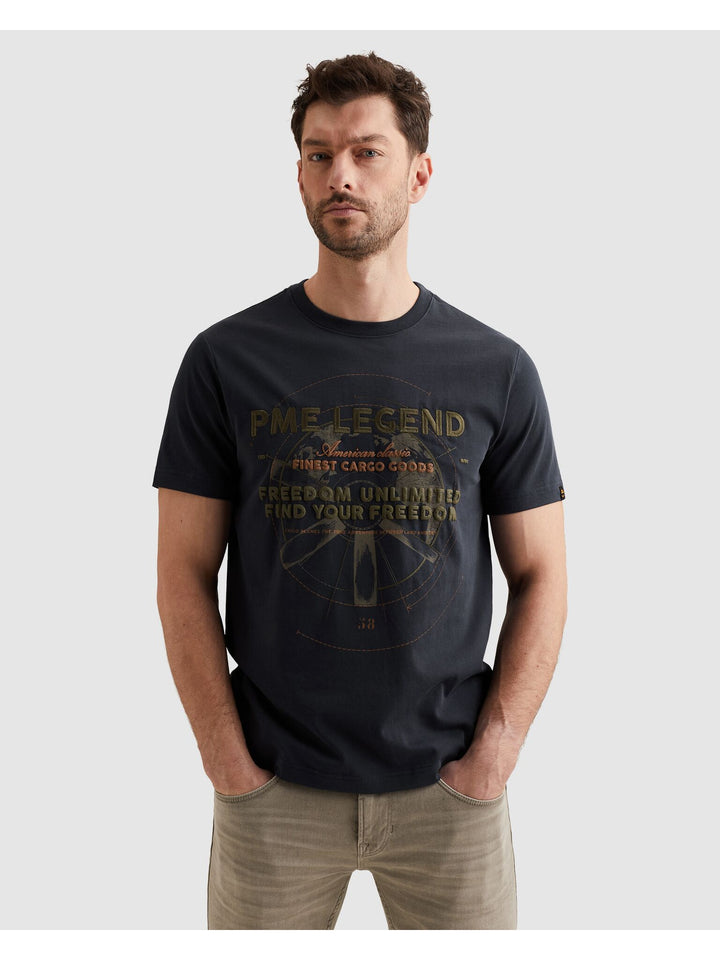 Short sleeve r-neck heavy jersey f, Mood Indigo 5116 Bild 3