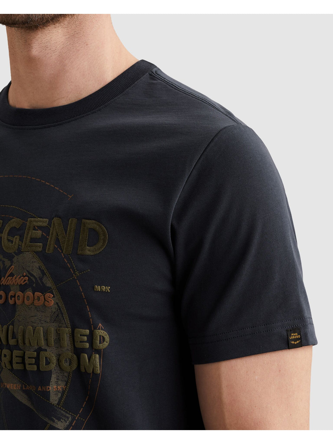 Short sleeve r-neck heavy jersey f, Mood Indigo 5116 Bild 7