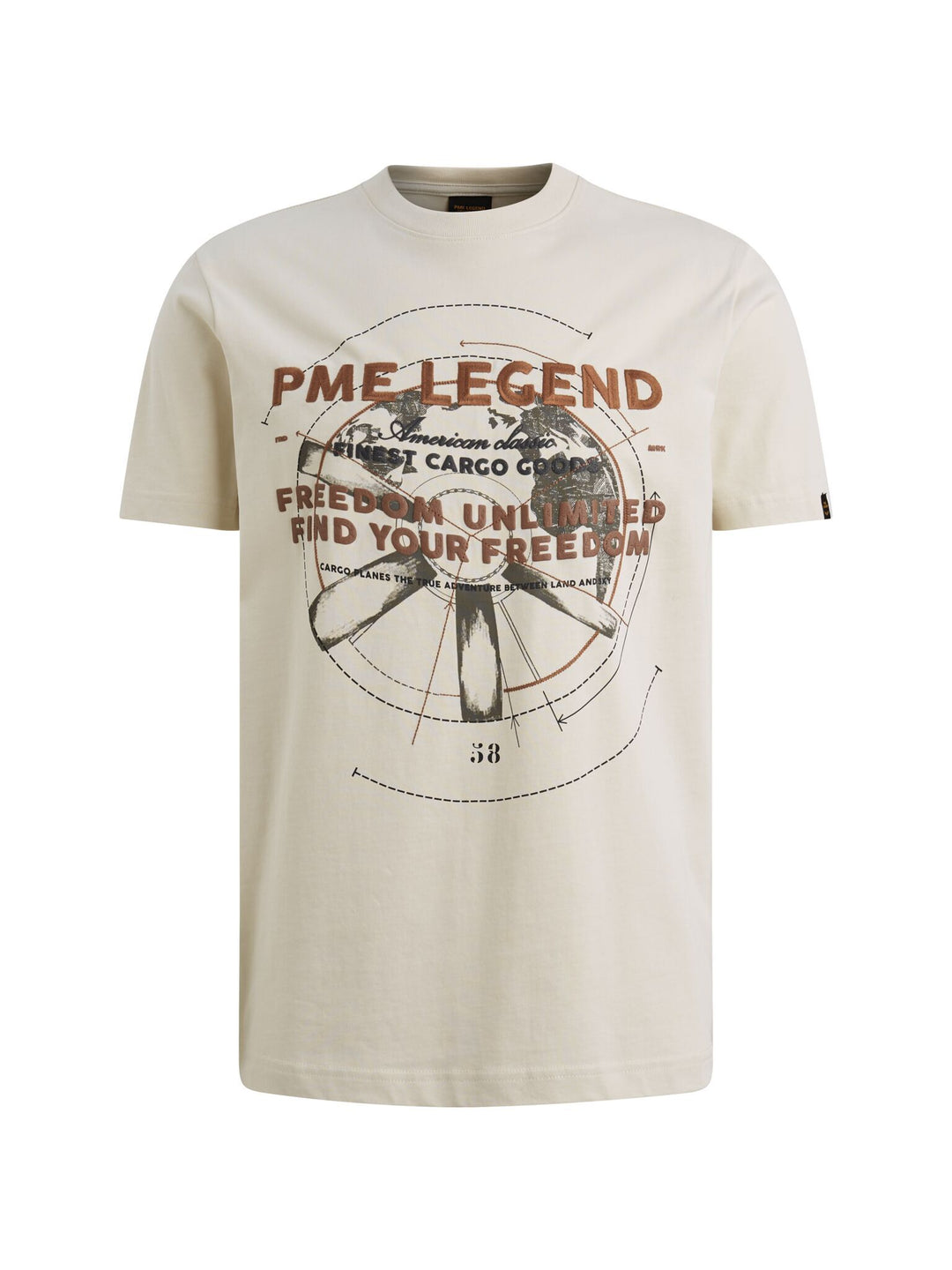 Short sleeve r-neck heavy jersey f, Bone White 7013 Bild 1