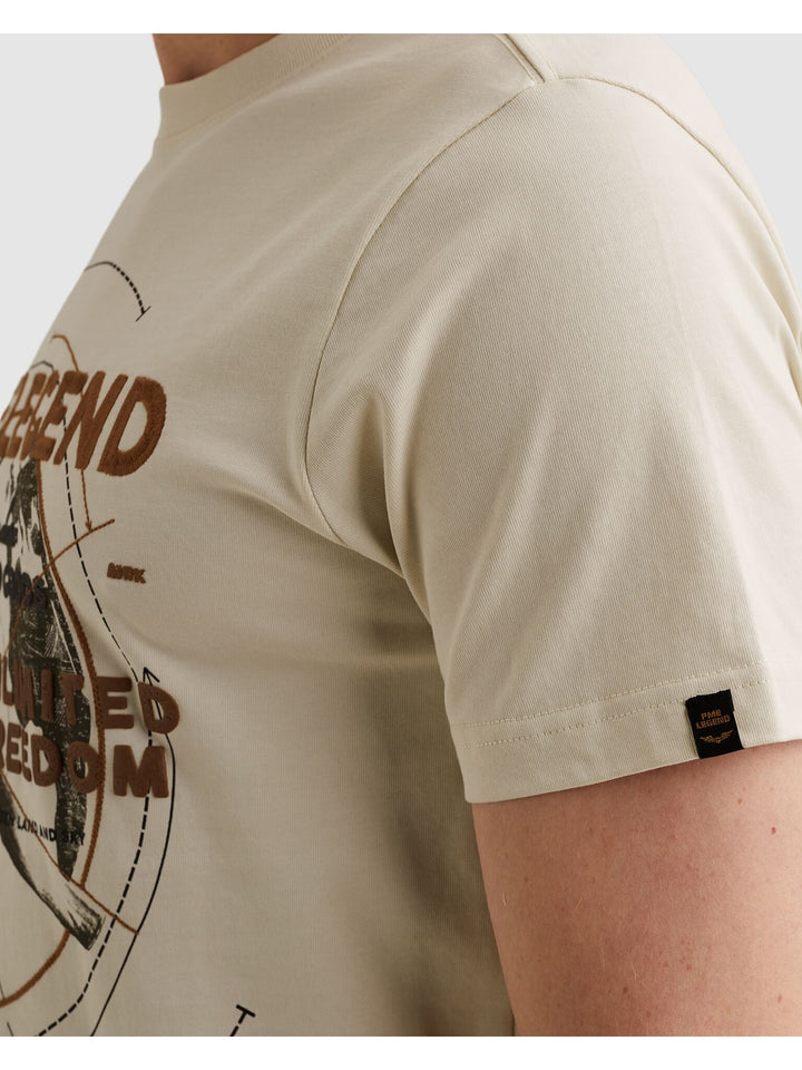 Short sleeve r-neck heavy jersey f, Bone White 7013 Bild 6