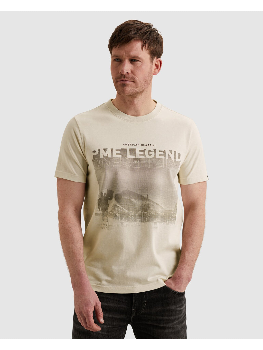 Short sleeve r-neck heavy jersey f, Bone White 7013 Bild 3