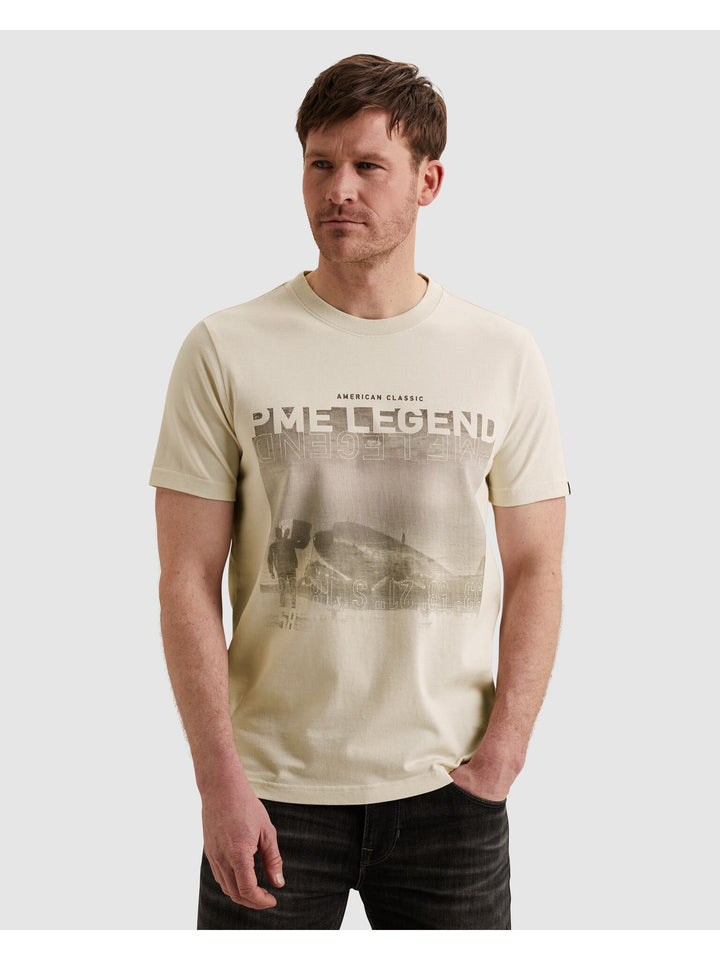Short sleeve r-neck heavy jersey f, Bone White 7013 Bild 3