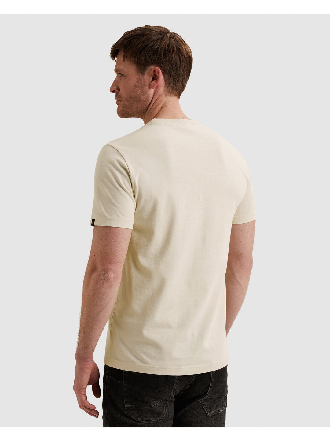 Short sleeve r-neck heavy jersey f, Bone White 7013 Bild 4