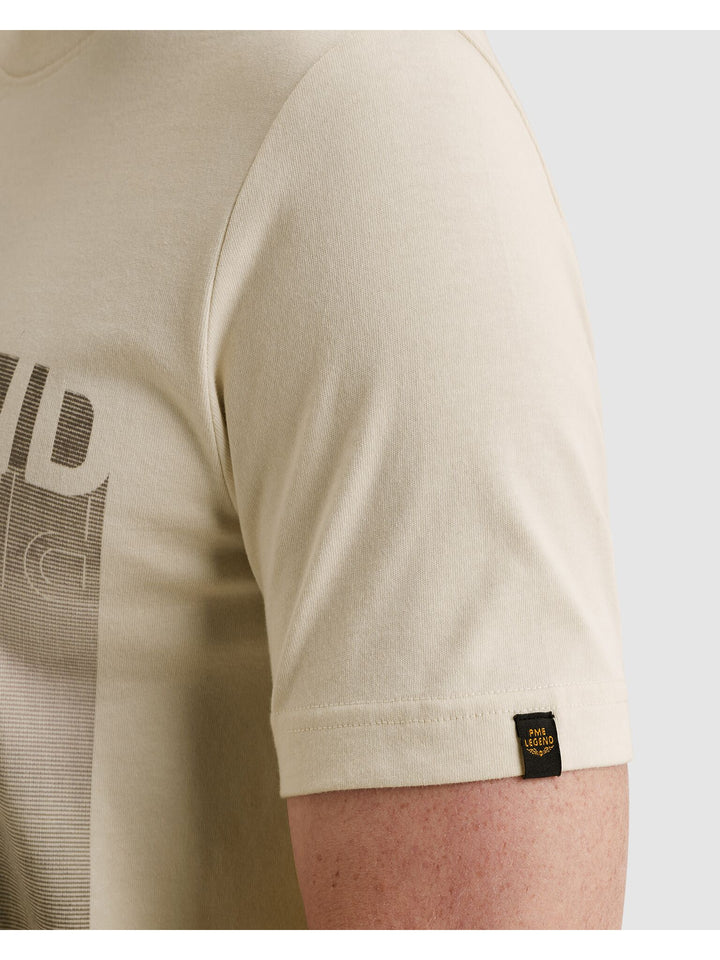 Short sleeve r-neck heavy jersey f, Bone White 7013 Bild 6