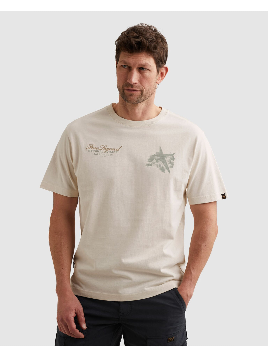 Short sleeve r-neck heavy open end, Egret 7001 Bild 5