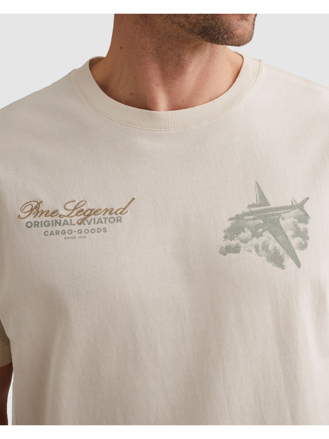 Short sleeve r-neck heavy open end, Egret 7001 Bild 6