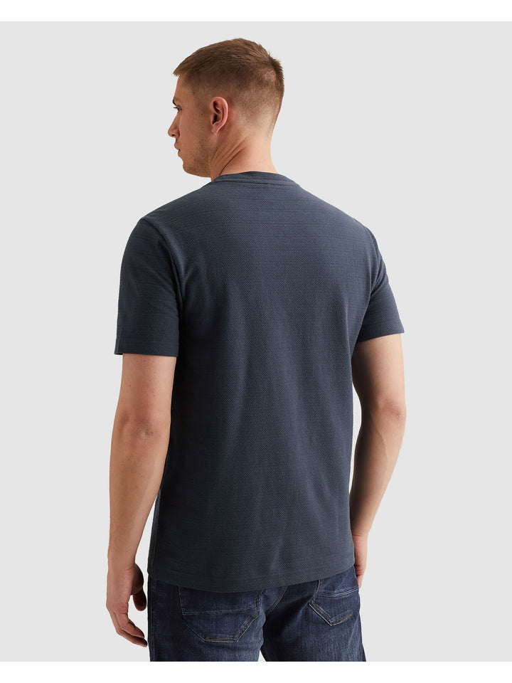 Short sleeve r-neck jacquard strip, Mood Indigo 5116 Bild 4