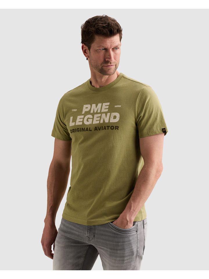 Short sleeve r-neck open end jerse, Mosstone 6394 Bild 3