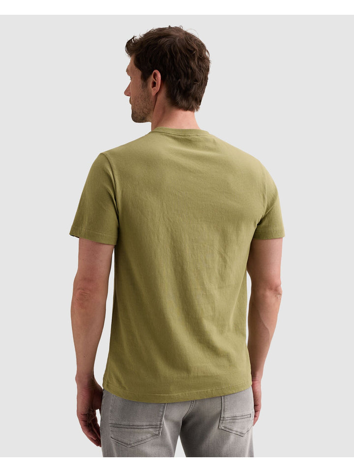 Short sleeve r-neck open end jerse, Mosstone 6394 Bild 4