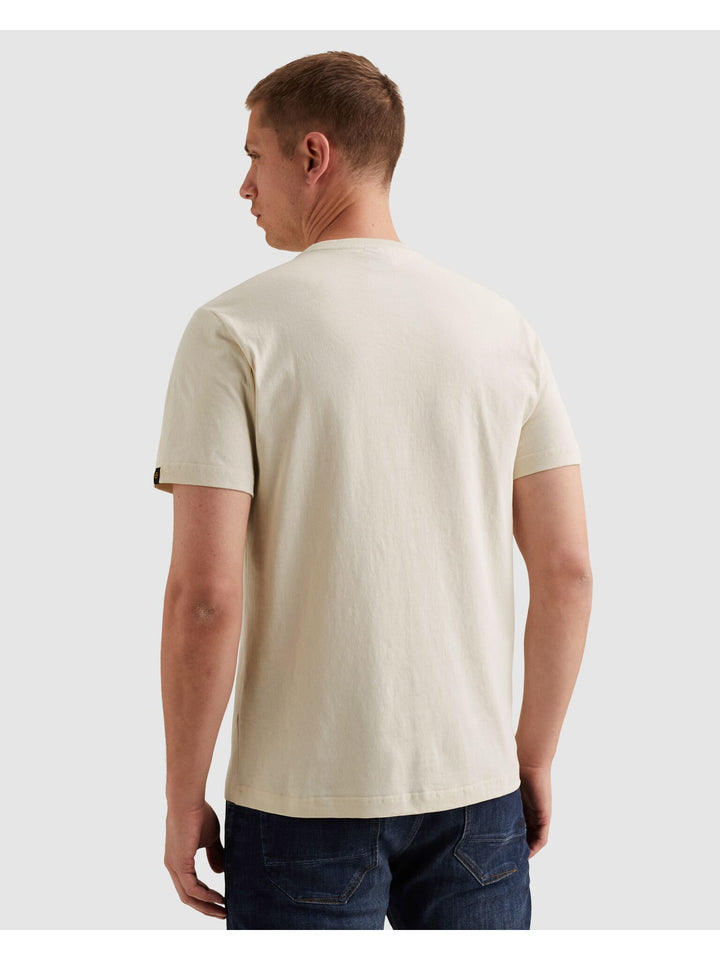 Short sleeve r-neck open end jerse, Bone White 7013 Bild 4