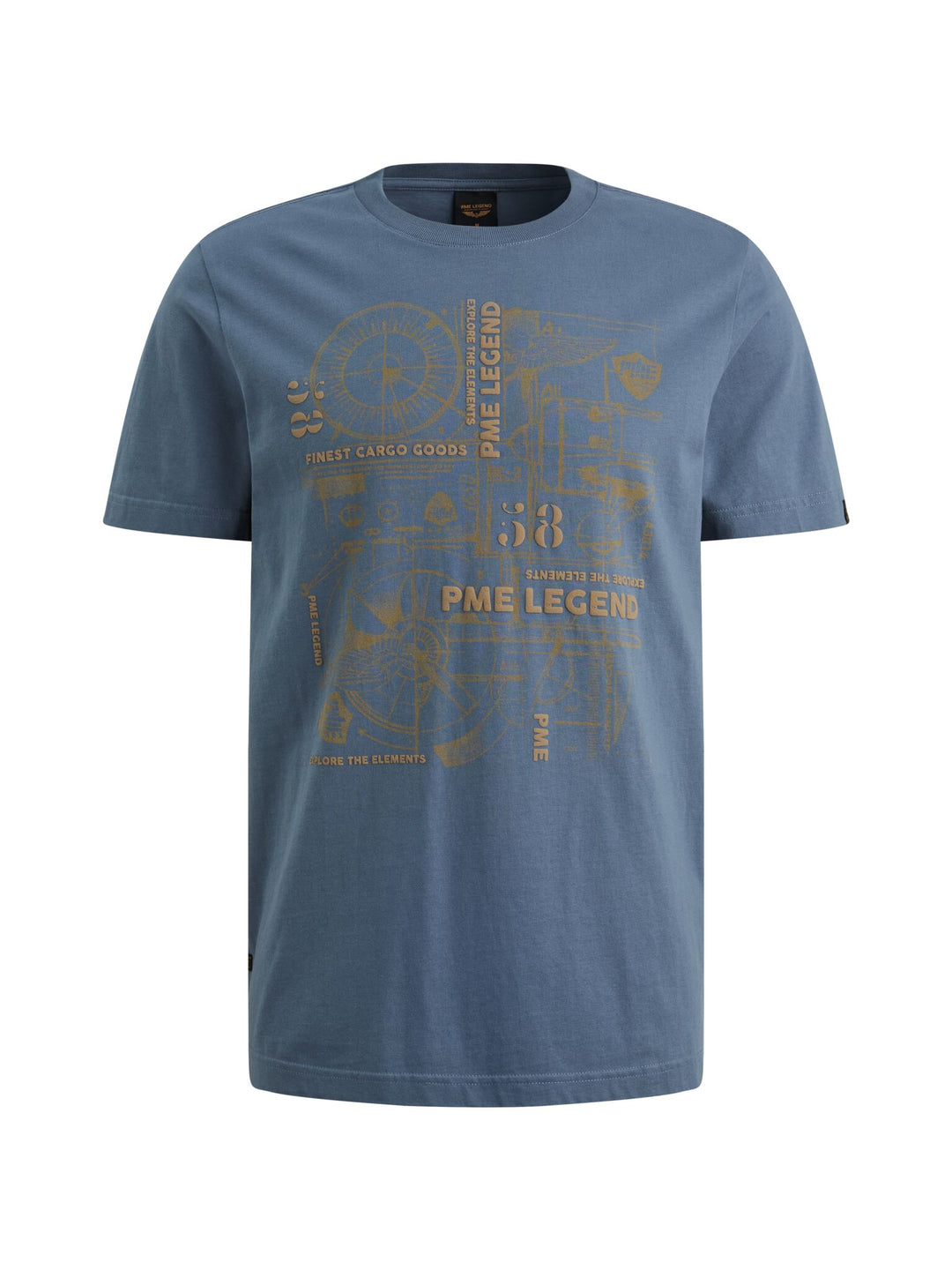 Short sleeve r-neck play heavy sin, Bijou Blue 5052 Bild 1