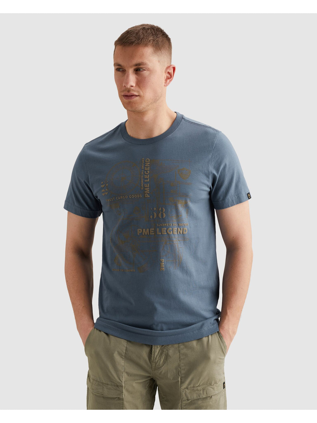 Short sleeve r-neck play heavy sin, Bijou Blue 5052 Bild 3