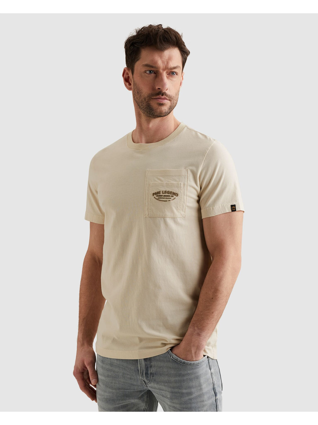 Short sleeve r-neck play heavy jer, Bone White 7013 Bild 3