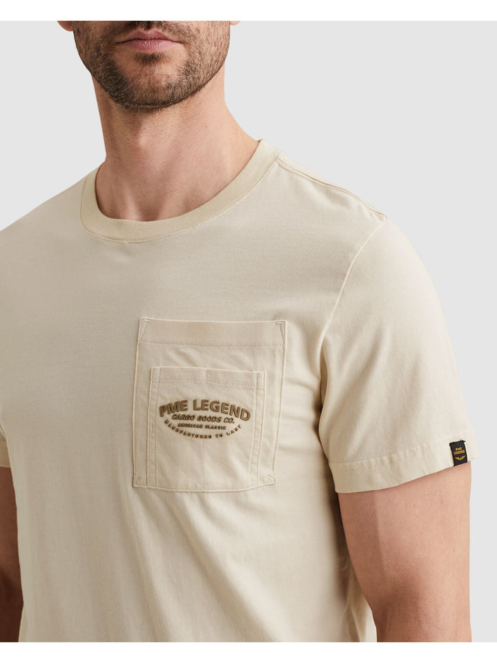 Short sleeve r-neck play heavy jer, Bone White 7013 Bild 5