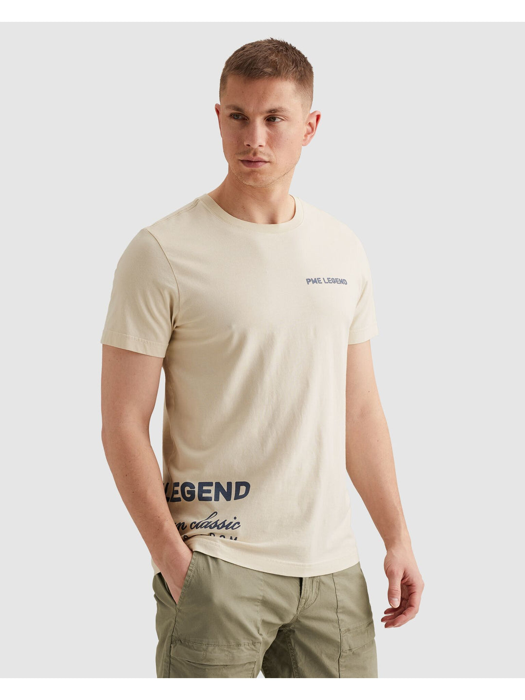 Short sleeve r-neck play single je, Bone White 7013 Bild 4