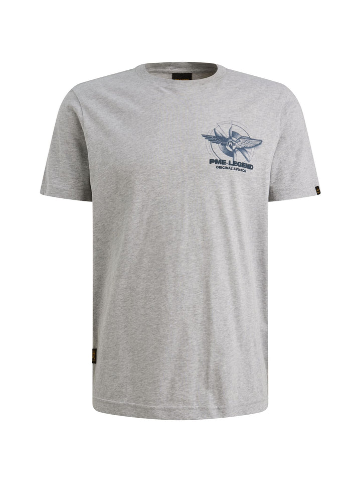 Short sleeve r-neck play single je, Mid Grey Melee 940 Bild 1