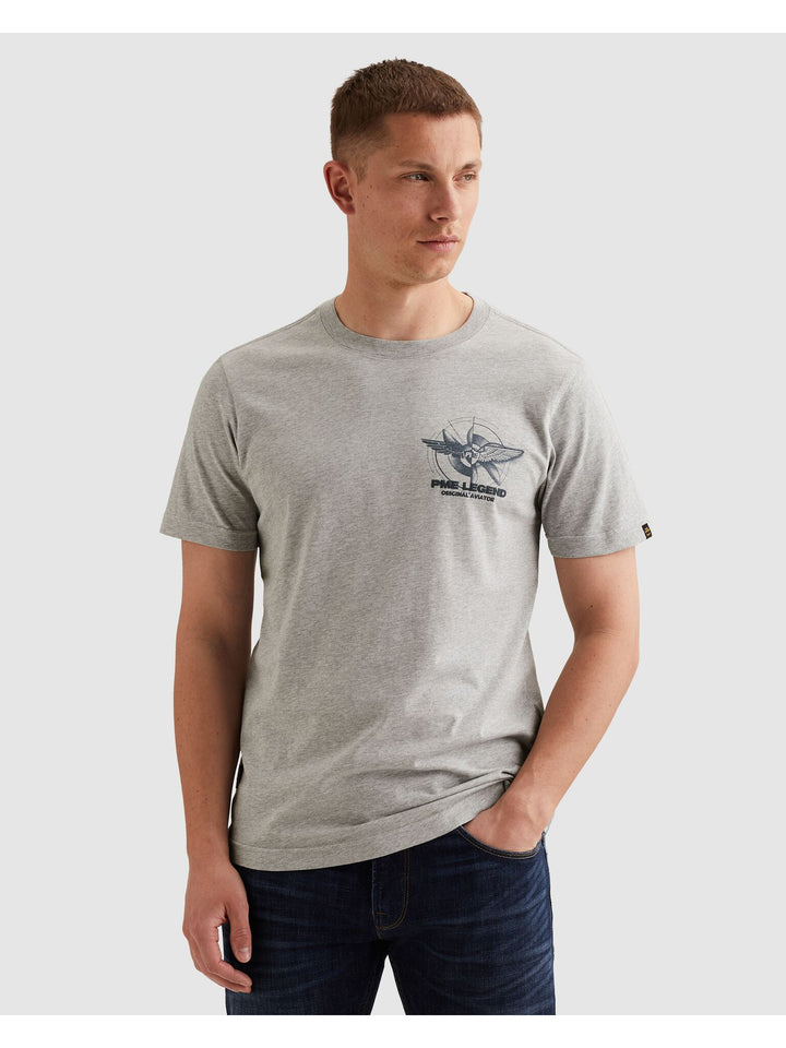 Short sleeve r-neck play single je, Mid Grey Melee 940 Bild 3