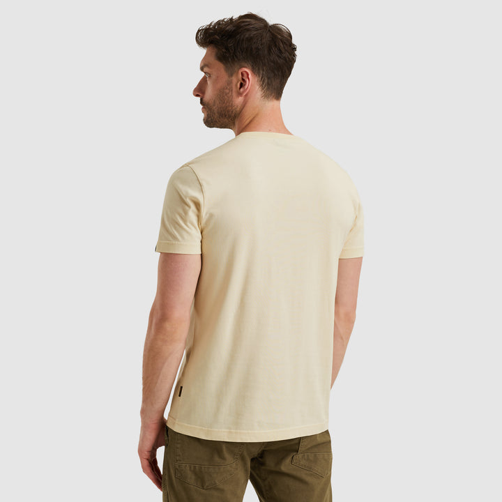 Short sleeve r-neck single jersey, Bone White 7013 Bild 4