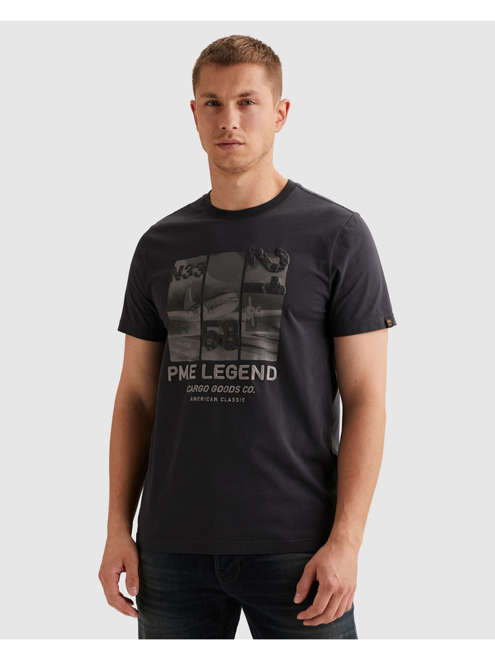 Short sleeve r-neck single jersey, Graphite 5278 Bild 4