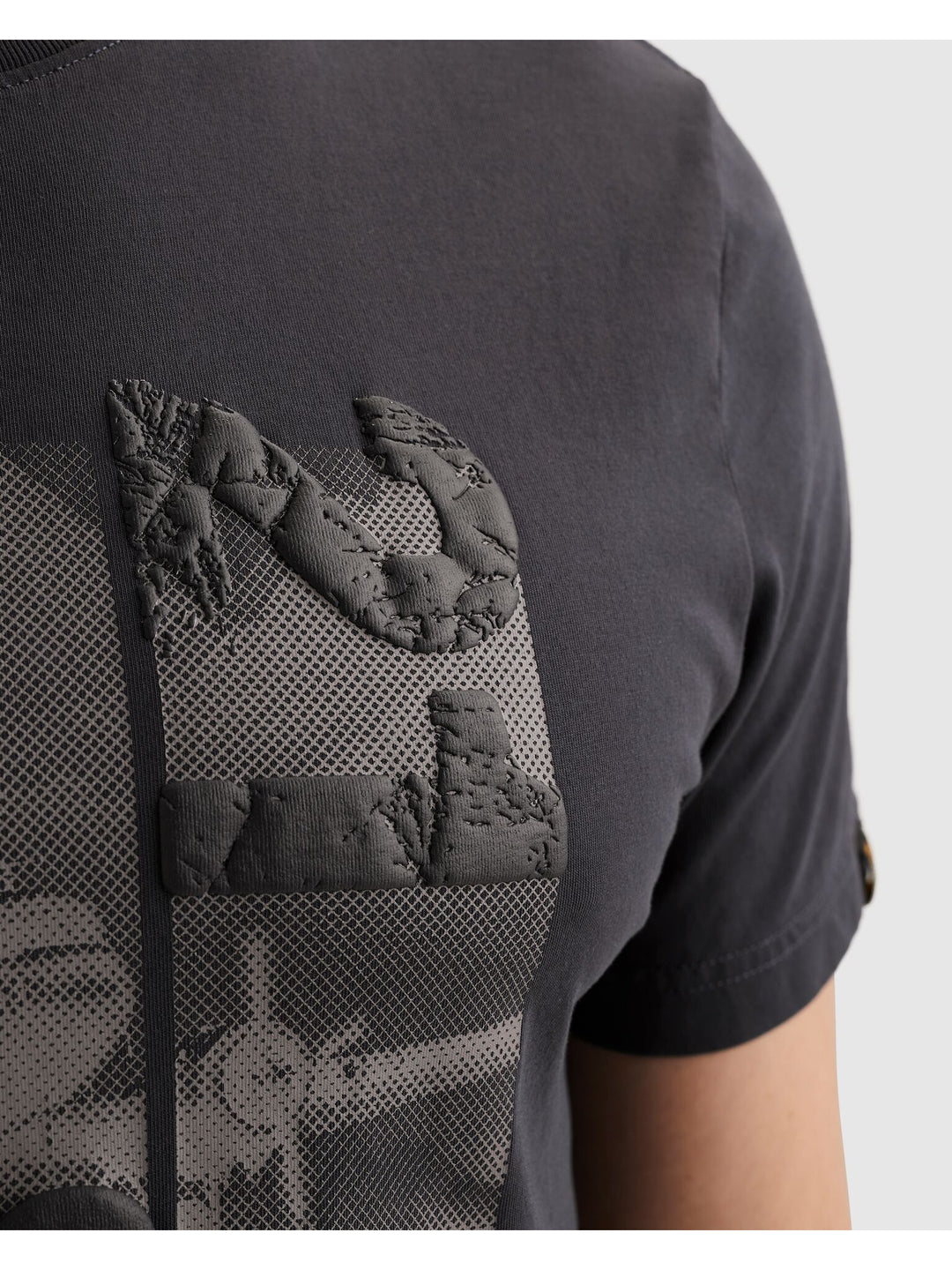 Short sleeve r-neck single jersey, Graphite 5278 Bild 6
