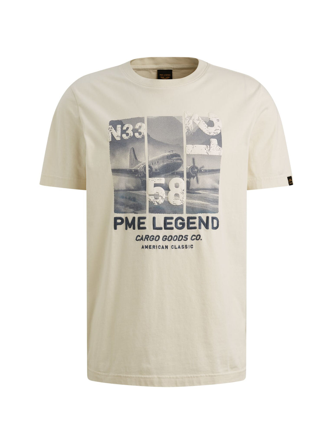 Short sleeve r-neck single jersey, Bone White 7013 Bild 1