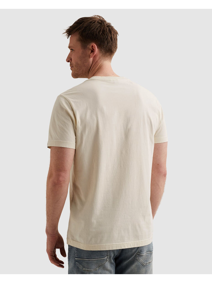 Short sleeve r-neck single jersey, Bone White 7013 Bild 4
