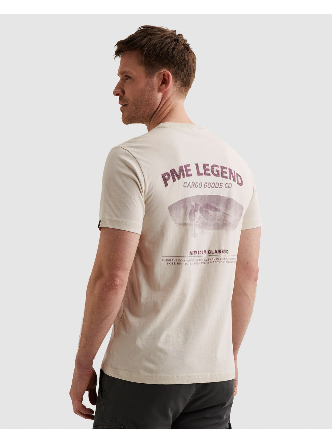 Short sleeve r-neck single jersey, Bone White 7013 Bild 3